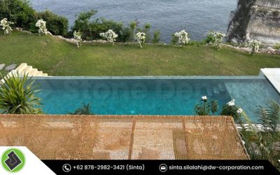 Luxury Pool at Villa Umalas Bali with Green Sukabumi Stone