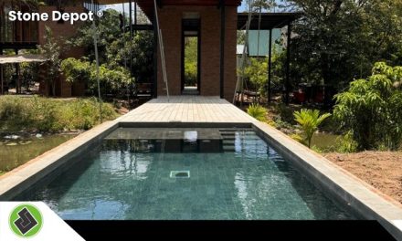Highlighting Sukabumi Green Stone at Taru Villas Maia Habarana’s Pool in Sri Lanka